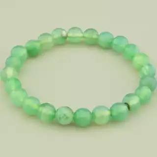 Браслет резинка Агат 17 см.