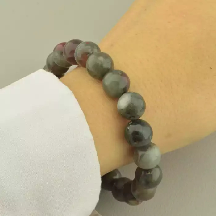 🏷️️ Браслет резинка Яшма 18 см. ss_102097
