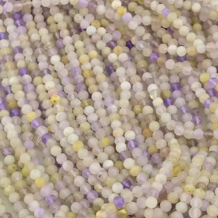 🏷️️ Нитка Аметист, Аметрін 39 см. 4 мм. ss_102716