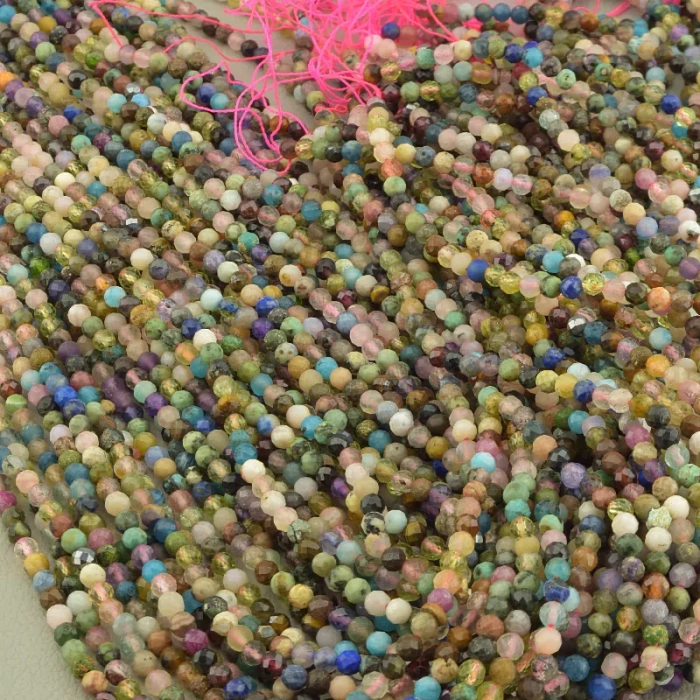 🏷️️ Нитка Самоцвіти 38 см. 3,4 мм. (без застібки) ss_102817