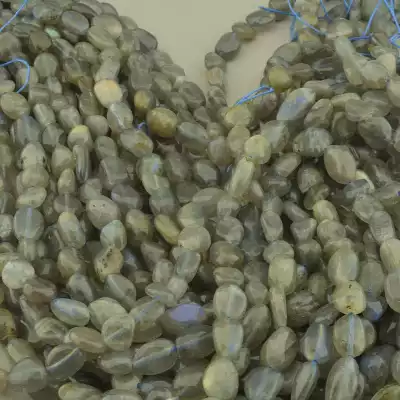 🏷️️ Намистини Лабрадор 39 см. на нитці (натуральне каміння, без застібки) F-103126
