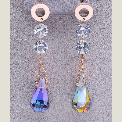 Сережки Fashion Сrystal (позолота 18к)