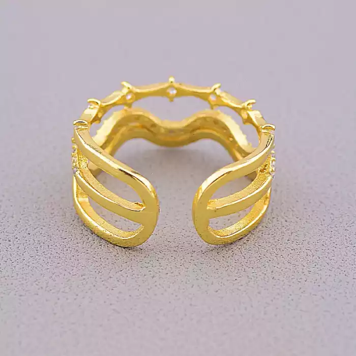 🏷️️ Каблучка роз'ємна FJ Сrystal ss_43389