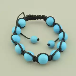 Браслет шамбала Бірюза 17 см.