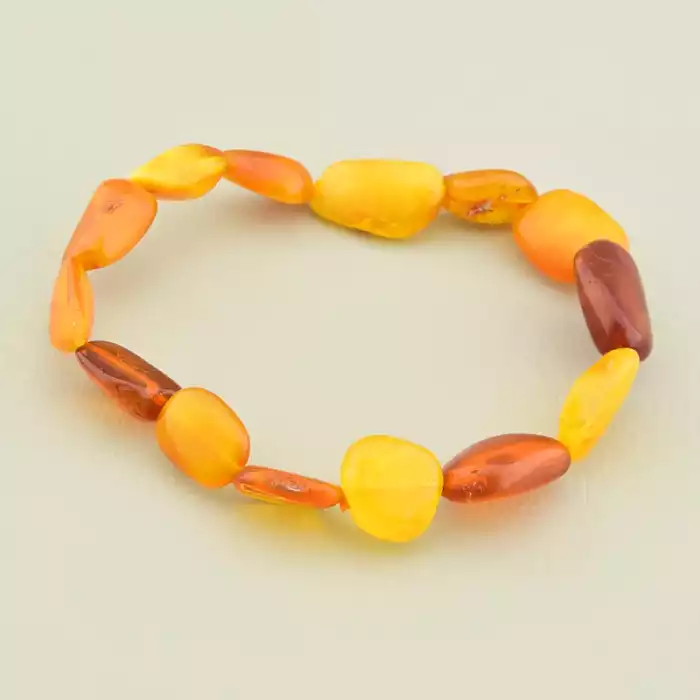 🏷️️ Браслет на резинці Янтар 17 см F-105913