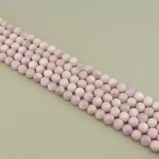 Намистини Кунцит 40 см. 12 мм. на нитці (натуральне каміння, без застібки)