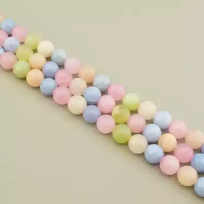 Намистини Морганіт 39 см 12 мм.