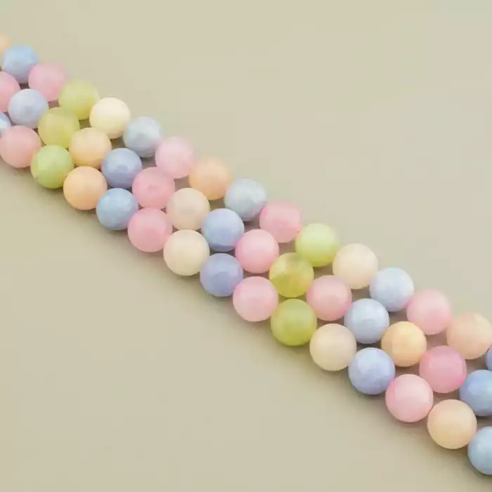 🏷️️ Намистини Морганіт 39 см 12 мм. F-106428