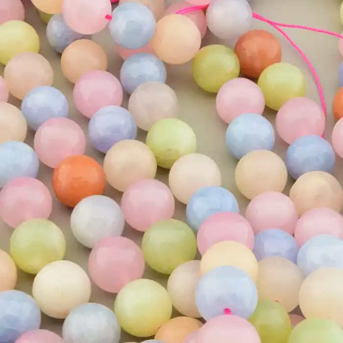 🏷️️ Намистини Морганіт 39 см 12 мм. F-106428