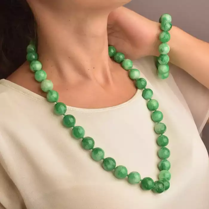 🏷️️ Намисто + Браслет Кварц 64 см ss_61543