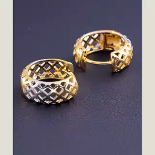 Сережки кільця Xuping (позолота/родій)