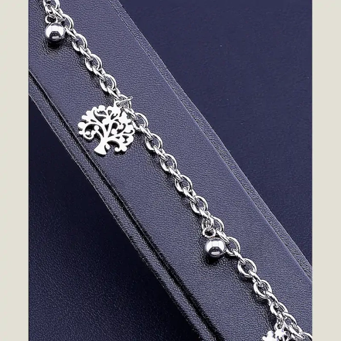 🏷️️ Браслет з карабіном Stainless Steel медична сталь 316L 17 см ss_73601