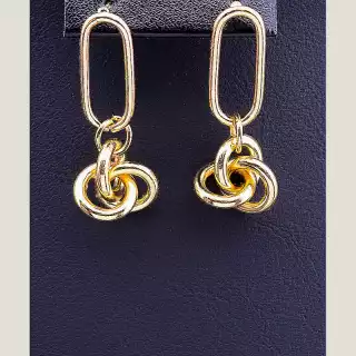 Сережки пусети FJ 30х12 мм