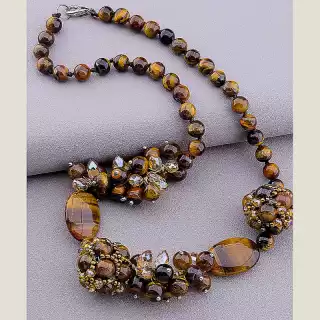 Намисто Тигрове око 50 см