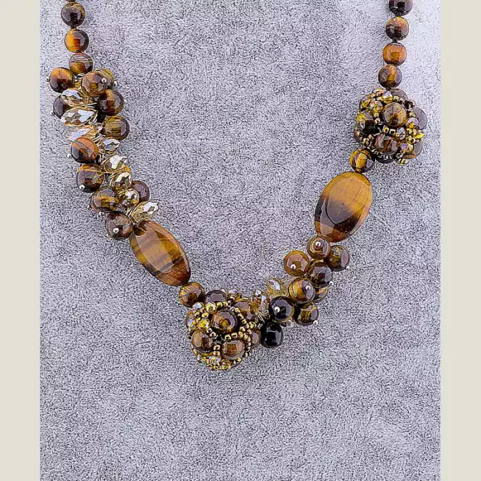 🏷️️ Намисто Тигрове око 50 см ss_53485