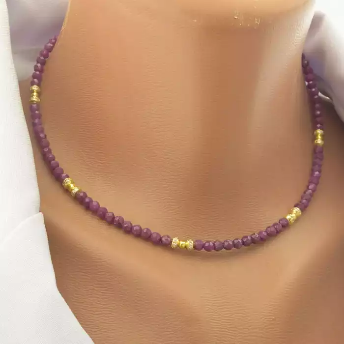 🏷️️ Підвіска Рубін 39 см (позолота 18к) ss_102098