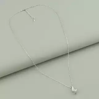 Підвіска Xuping Фіаніт 45 см (родій)