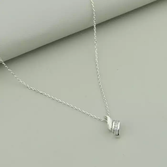 🏷️️ Підвіска Xuping Фіаніт 45 см (родій) ss_95628