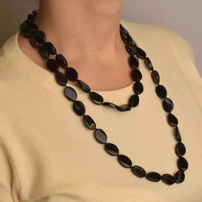 🏷️️ Намисто Агат 110 см ss_79270