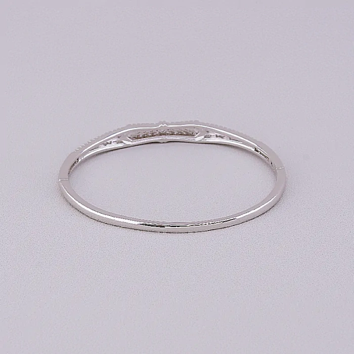 🏷️️ Браслет шарнірний Xuping Фіаніт 18 см (родій) ss_68578