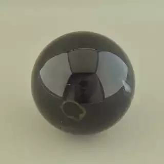 Куля Агат (61х61 мм, чорний, сірий, природні дефекти)