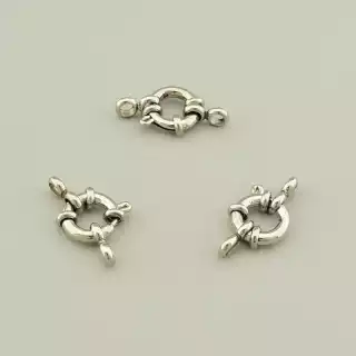 Застібка карабін Сталь 11x10мм.