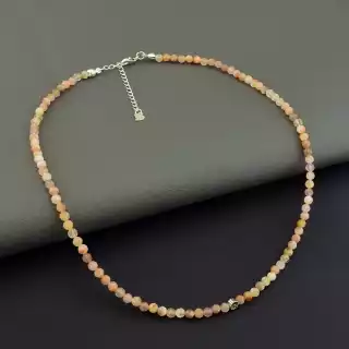 Підвіска Сонячний камінь 42 см срібло (925)