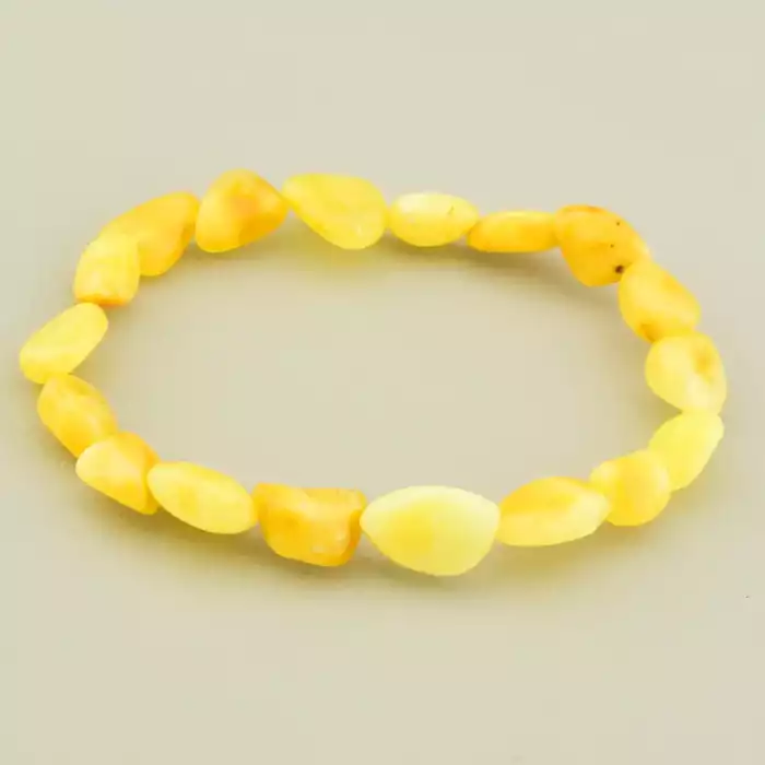 🏷️️ Браслет на резинці Янтар 18 см F-105914