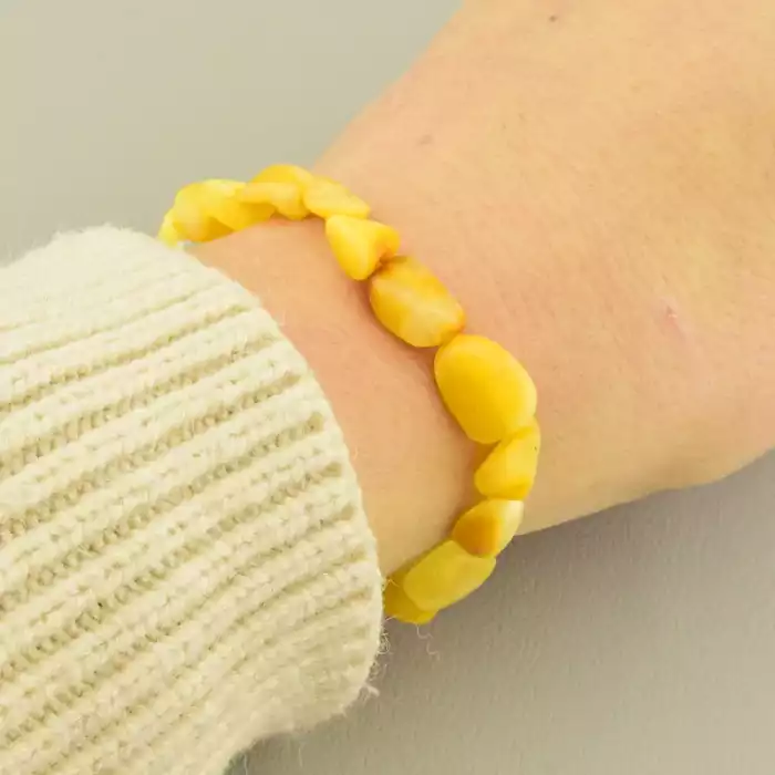 🏷️️ Браслет на резинці Янтар 18 см F-105914