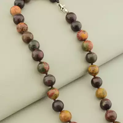 🏷️️ Намисто Яшма під светр 45 см F-106429