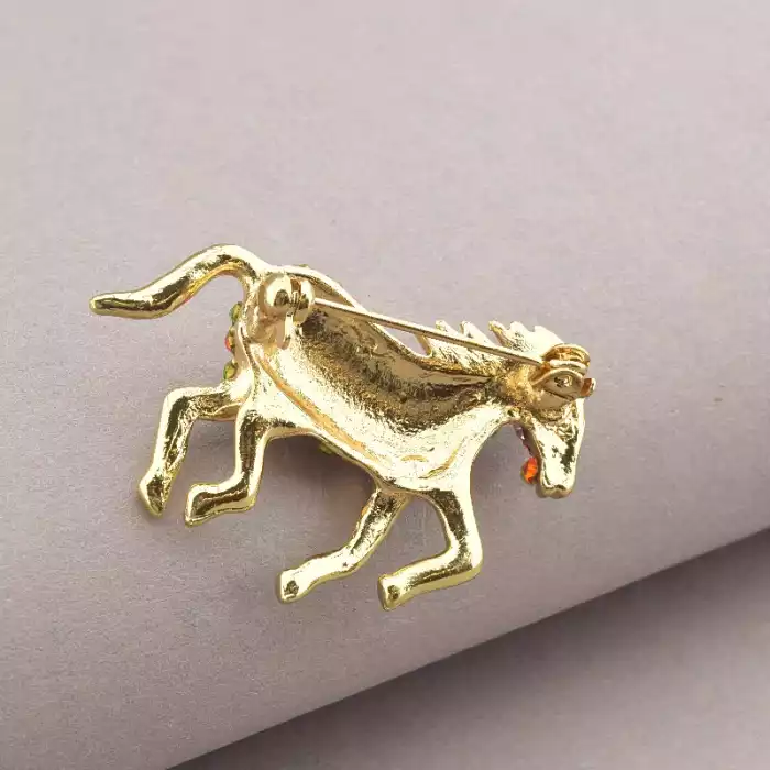 🏷️️ Брошка кінь Сrystal, емаль ss_13021