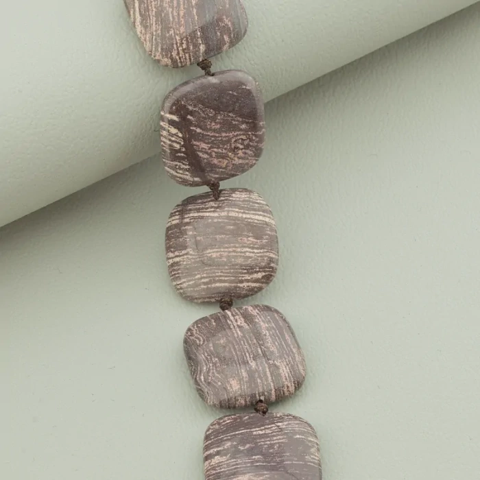 🏷️️ Намисто Яшма 48 см ss_74604