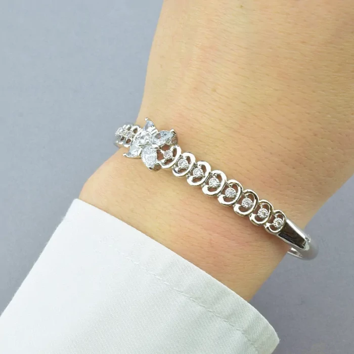 🏷️️ Браслет шарнірний Xuping (родій) ss_74829