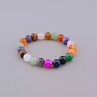 Браслет резинка Самоцвіти 16 см