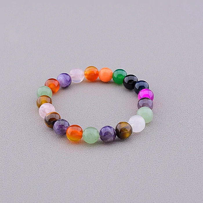 🏷️️ Браслет резинка Самоцвіти 16 см ss_84727