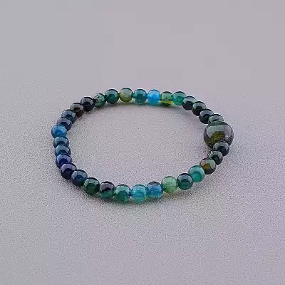 🏷️️ Браслет резинка Агат 20 см F-84927