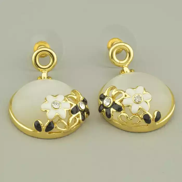 🏷️️ Сережки пусети Abella Котяче око, Фіаніт ss_93223