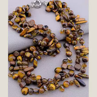 Намисто Тигрове око 55 см