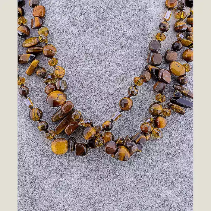 🏷️️ Намисто Тигрове око 55 см ss_16538