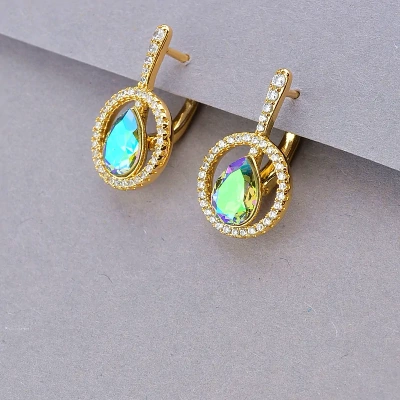 Сережки XUPING Swarovski (позолота 18к)