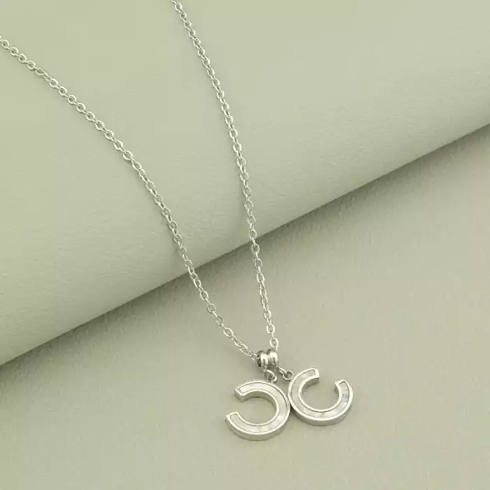 🏷️️ Підвіска Stainless Steel Перламутр 40 см (родій) ss_102922