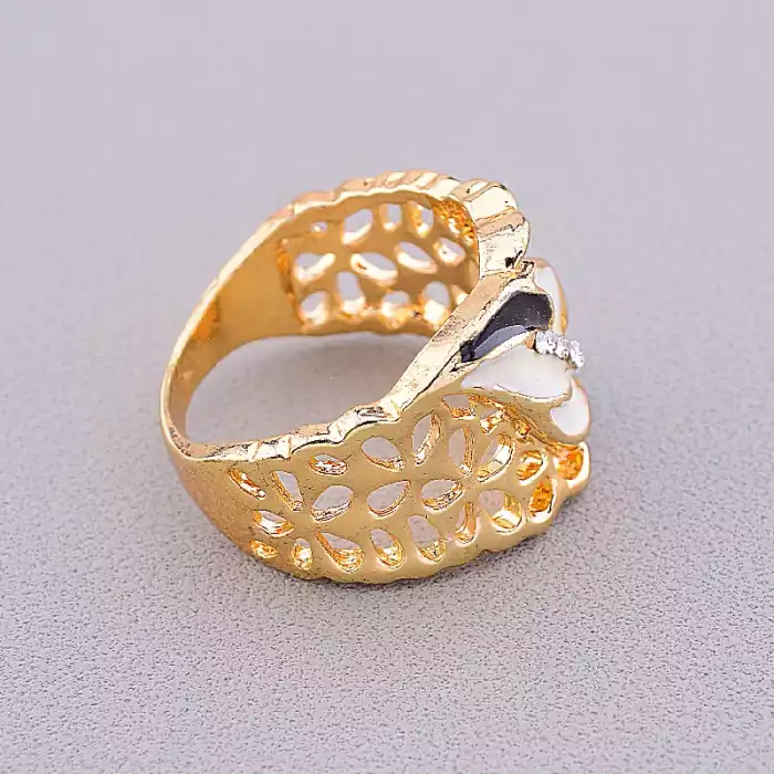 🏷️️ Перстень емаль Сrystal (позолота 18к) ss_45023