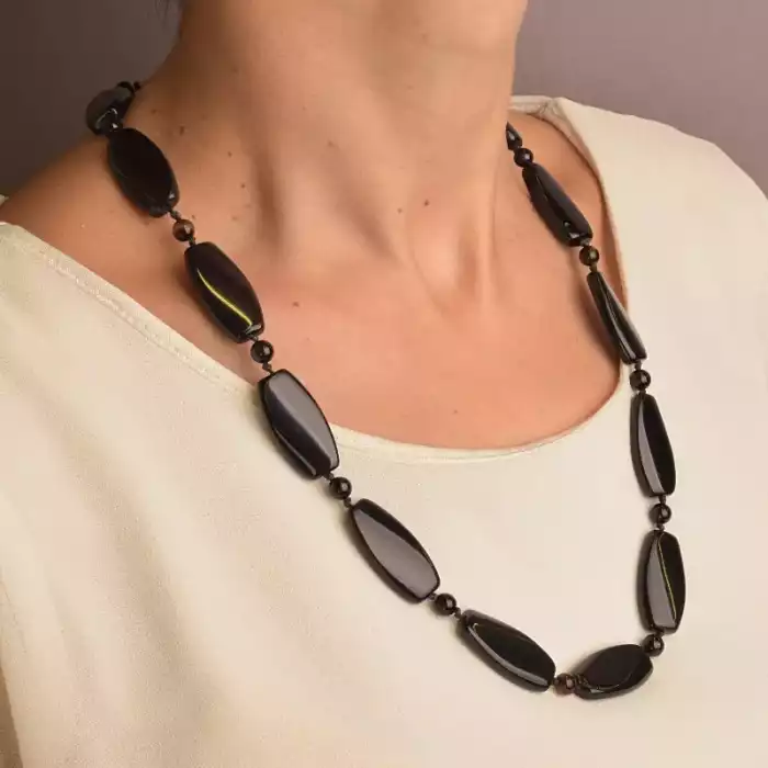 🏷️️ Намисто Агат 60 см ss_78843