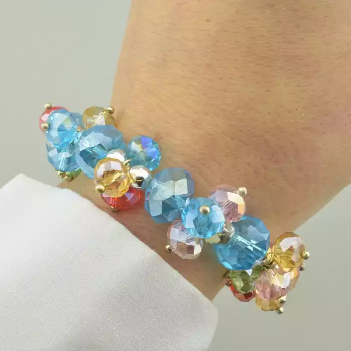 🏷️️ Браслет резинка Чеський кришталь 18 см. ss_96100