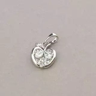 Кулон яблуко Xuping Фіаніт (родій)