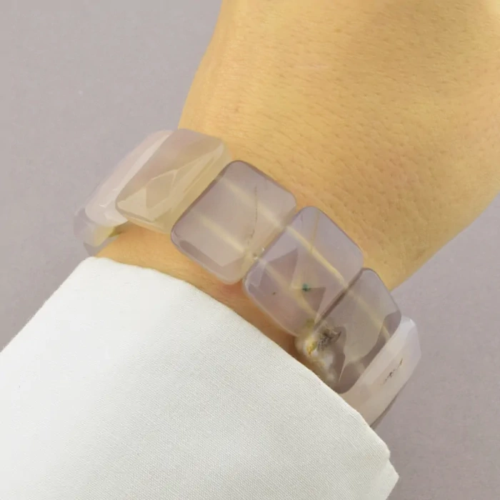 🏷️️ Браслет резинка Агат 20 см ss_69213