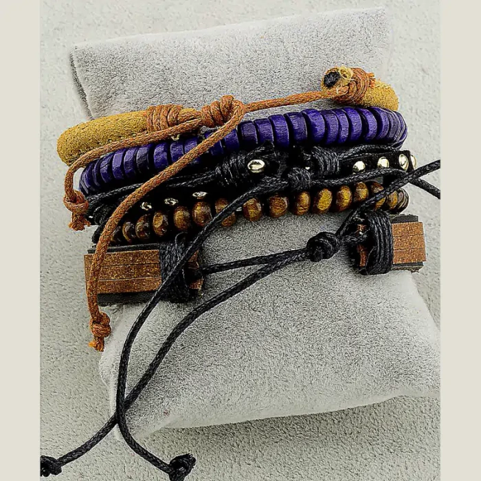 🏷️️ Браслет шамбала екошкіра 17 см ss_30199