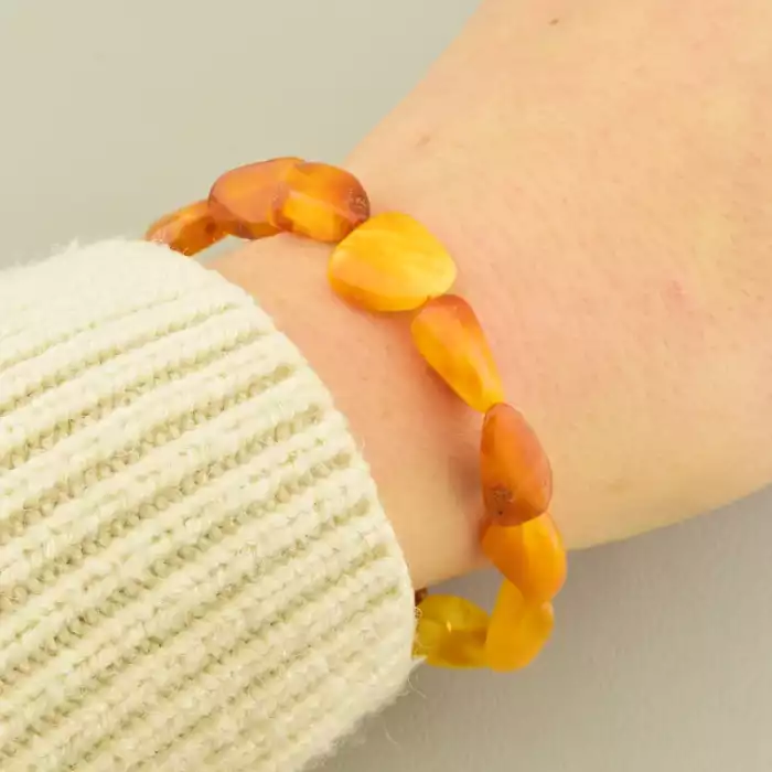 🏷️️ Браслет на резинці Янтар 18 см F-105915