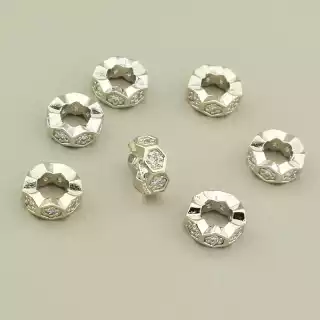 Вставка Фіаніт 8х8мм. (родій)