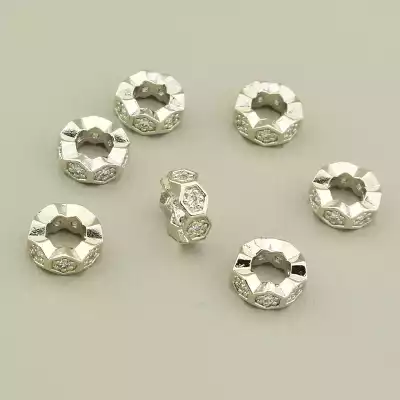 Вставка Фіаніт 8х8мм. (родій)